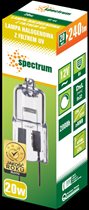 Spectrum -lampa halogenowa z filtrem UV G4, 12V, 20W, 240 lm