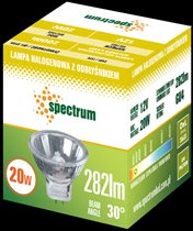Spectrum -lampa halogenowa z odbłyśnikiem GU4, 12V, 20W, 282 lm